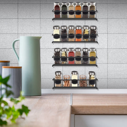 Skanto | 4-Piece: Wall-Mounted Spice Racks