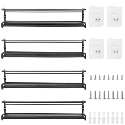 Skanto | 4-Piece: Wall-Mounted Spice Racks