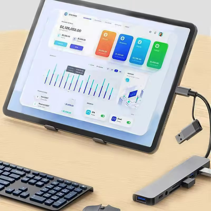 Sandsberg | Blueendless 8 In 1 Multifunction Type-C / USB-C HUB Expansion Dock