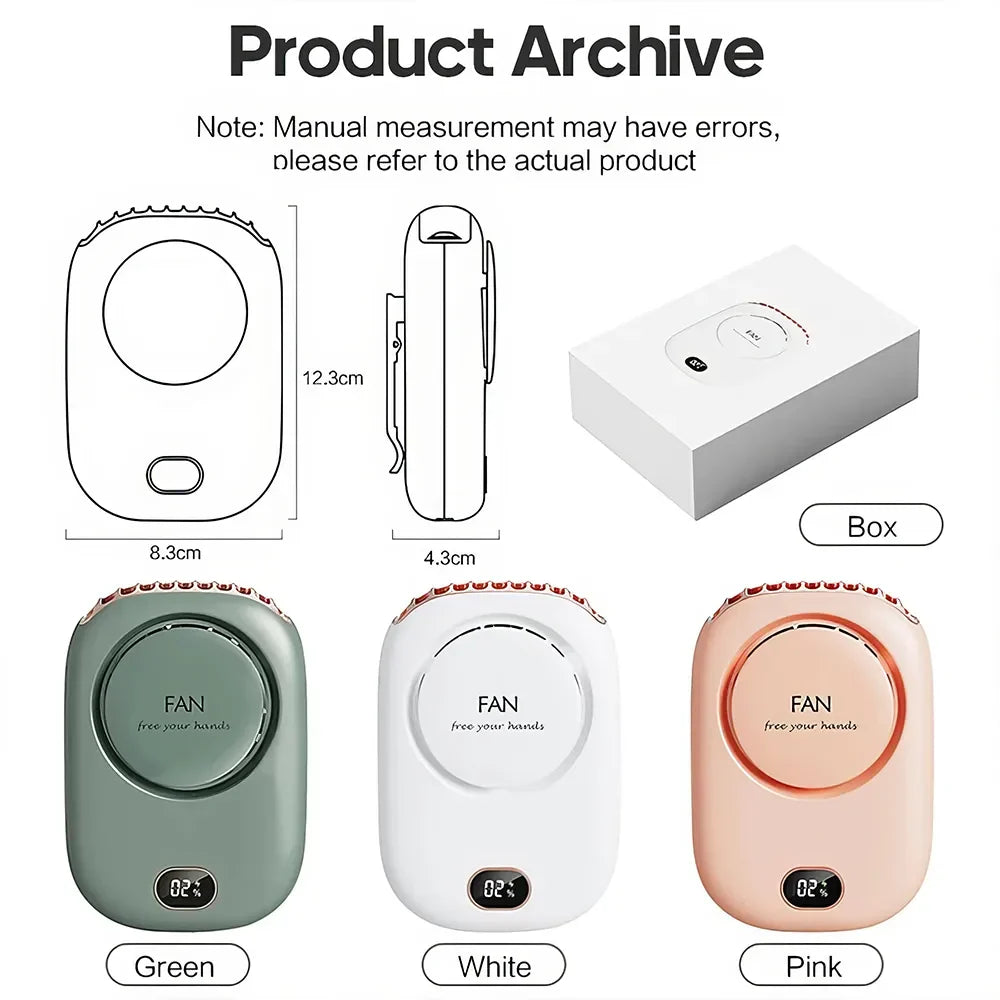 Portable Hanging Neck and Waist Fan | Karnz