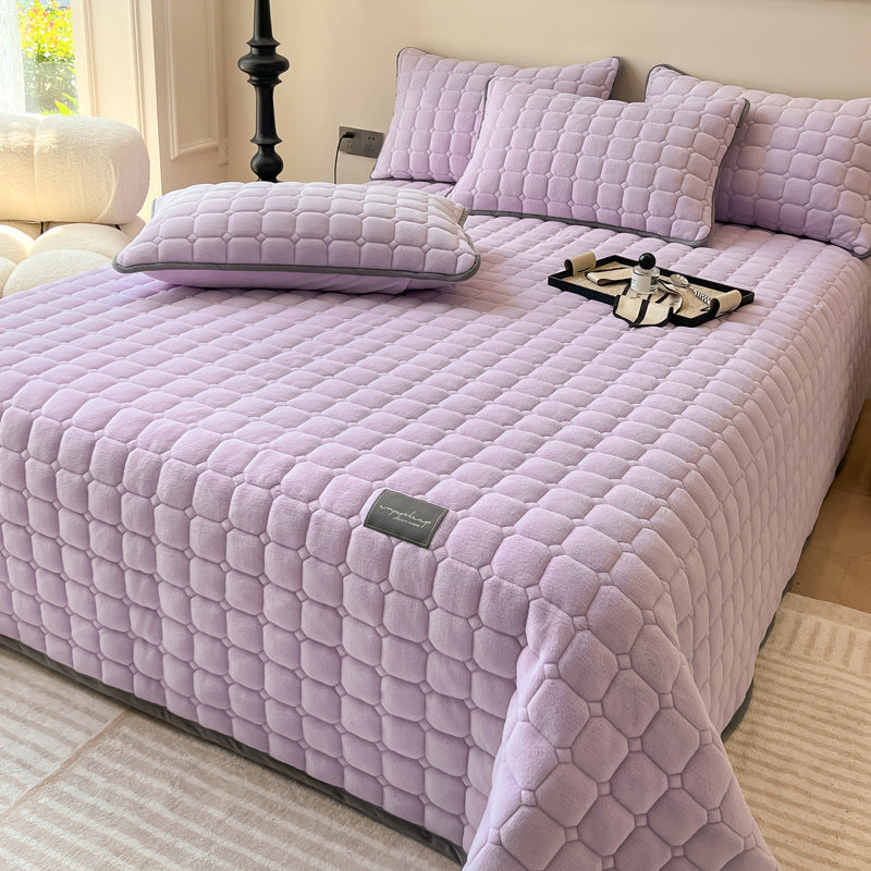Skanto | Modern Soft Throw Blanket with Square Texture – Stylish Fluffy Bed and Sofa Cover
