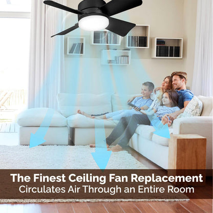 BowLift | 2-IN-1 PORTABLE CEILING FAN & LIGHT with Remote Control