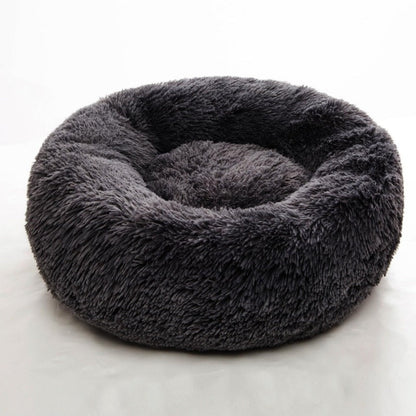 Brehn | Round Plush Calming Donut Dog Bed for Small to Large Dogs