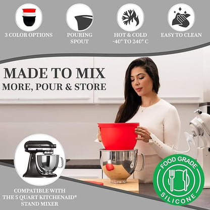 FlexiMix Silicone Liner for KitchenAid Tilt-Head Mixer | Bowlift