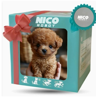 Interactive, realistic plush puppy toy – Walks and barks