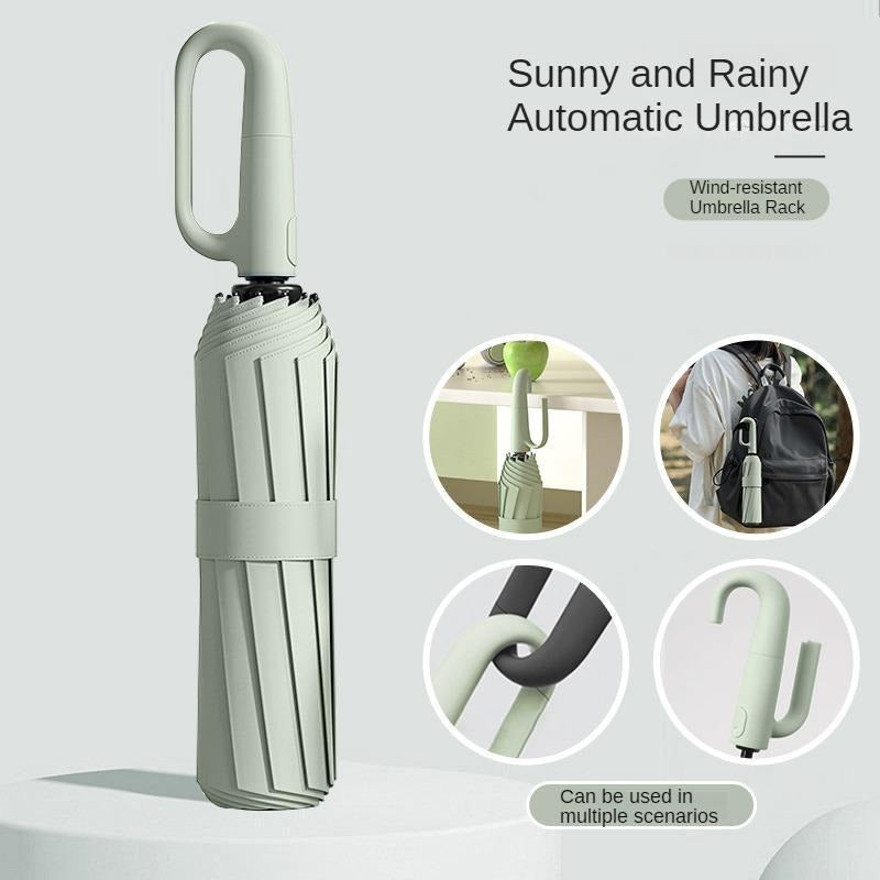 Karnz | Windproof foldable umbrella with ring buckle handle
