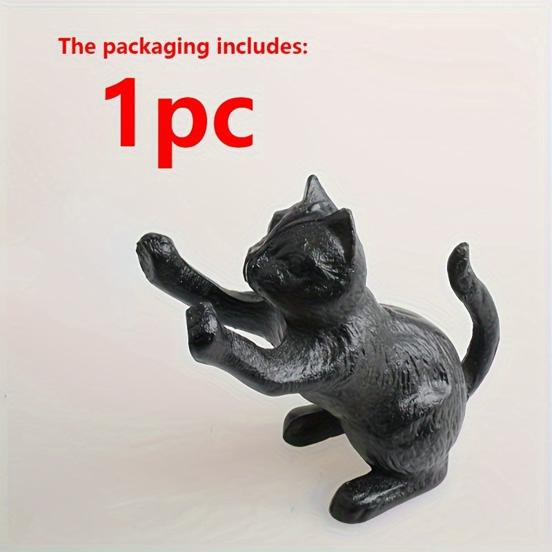 VintageCat - Rustic Cast Iron Bookends for Stylish Interiors Bowlift