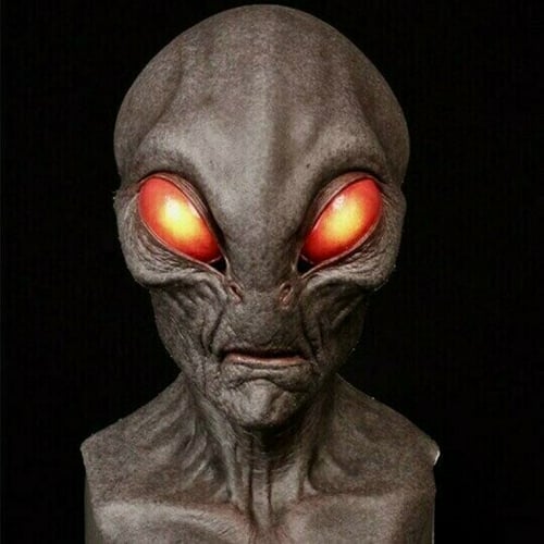 Skanto | Realistic Alien Mask – Latex and Silicone Halloween Mask for Cosplay and Parties