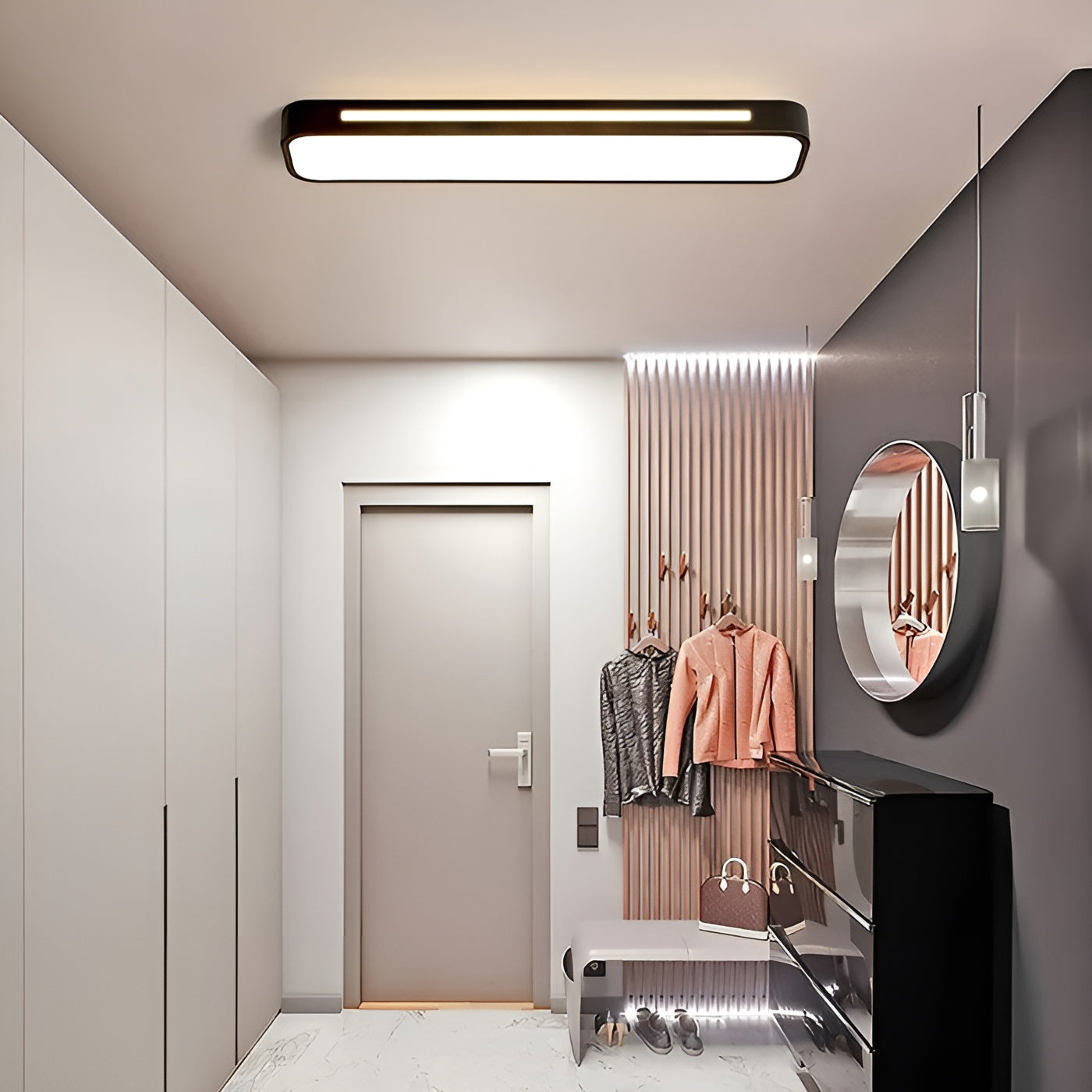 Rectangular Ceiling Lamp – Clean Lines & Modern Design | Perfect for Living Room and Dining Nook | Skanto