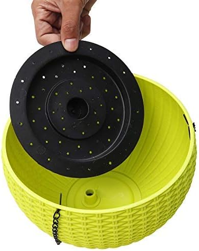 BowLift | Woven hanging basket for plants with chain – Ideal for balcony and garden