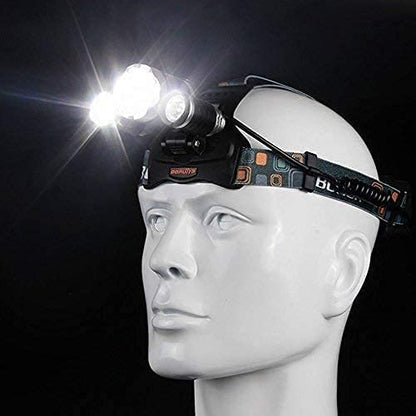 Skanto | Hqdz-Td 20000 Lumen Rechargeable Headlamp - Waterproof, Adjustable Light for Outdoors, Hunting, Camping