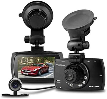 Skanto | Dual Lens Car Dash Cam G30 2.7" LCD Full HD 1080P with G-Sensor