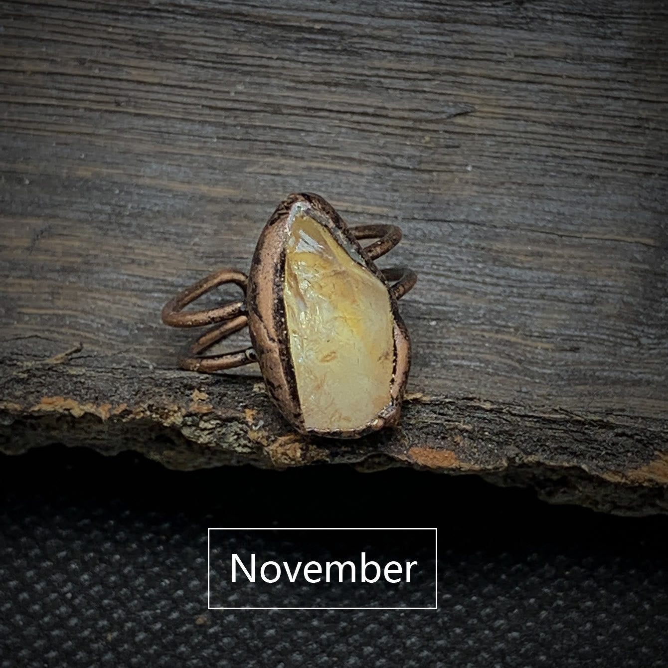 Skanto | Natural Raw Birthstone Ring - Selina