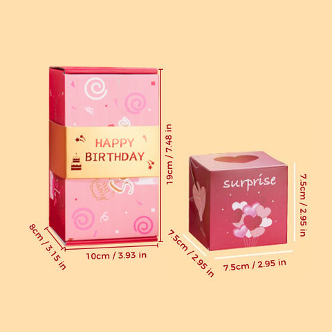 Skanto | Pop-Up Surprise Gift Box | Spring-Loaded Cubes | Hidden Compartment | Reusable Party Favor Box | For All Occasions