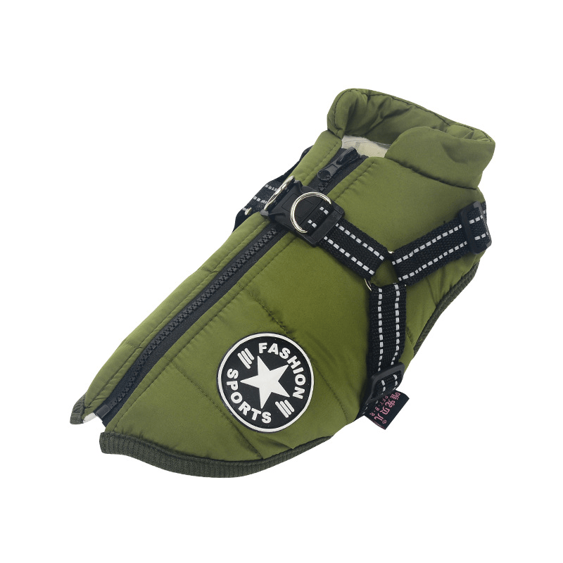 Winter Dog Jacket with Harness | Karnz