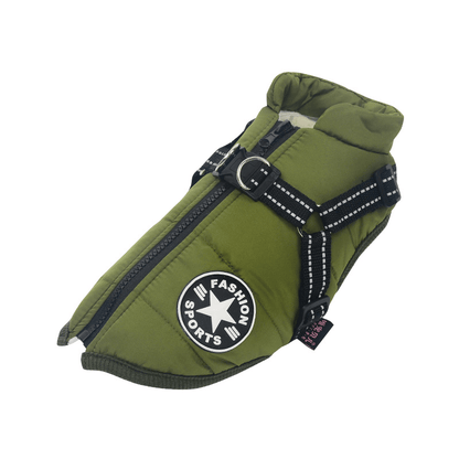 Winter Dog Jacket with Harness | Karnz