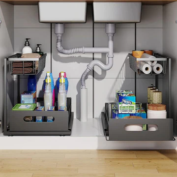 Kalsten | 2 Tier Slide Out Under Sink Organizer