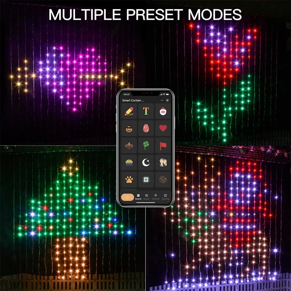 Skanto | ColorWave LED Curtain Sync Lights