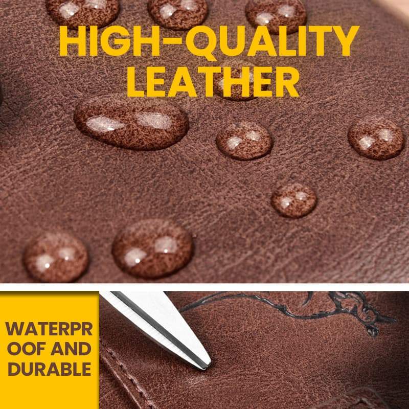 BowLift | Men's multifunctional RFID-blocking, waterproof and durable PU leather wallet for men