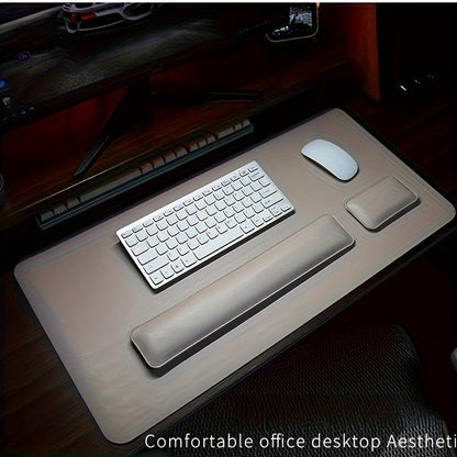 BowLift | Three-Piece Desk Set made of PU Leather - With Pad and Wrist Supports