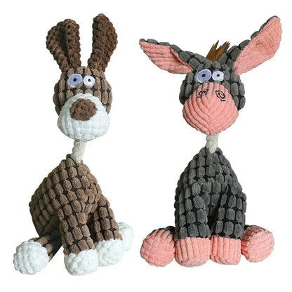 Squeaky plush toy for dogs
