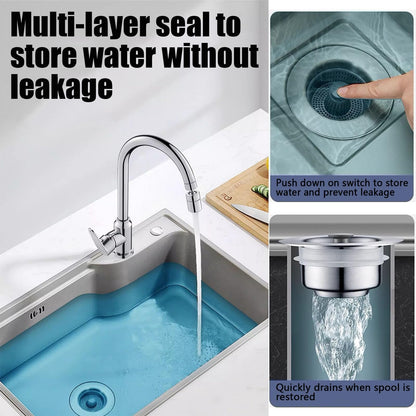 BowLift | New Upgraded Sink Bounce Core Drain Strainer