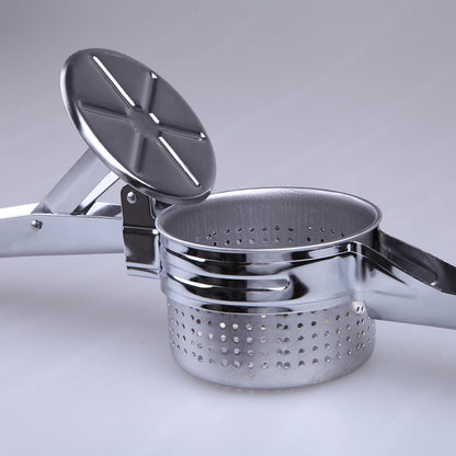 Potato Masher Ricer Kitchen Utensil Stainless Steel Pressure Mud Puree Vegetable Fruit Press Maker Garlic Press
