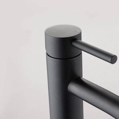 Skanto | Matte Black Cold Water Single Faucet for Sink Installation