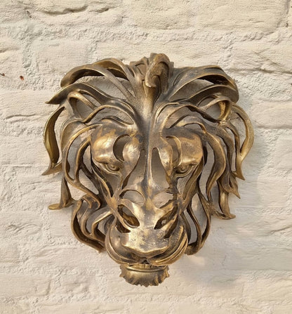Skanto | Rare Find - Large Lion Head Wall Mounted Art Sculpture