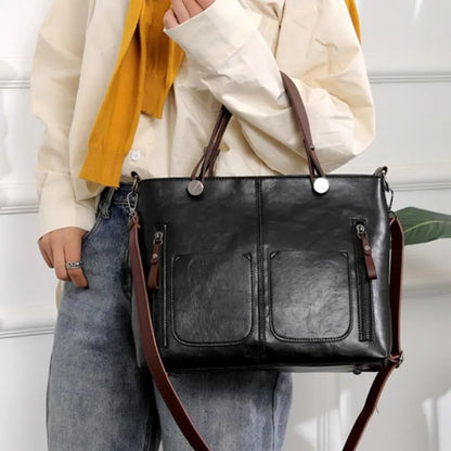 Skanto | Elly – Women's Vintage Leather Shoulder Bag | Handmade and Elegant Design