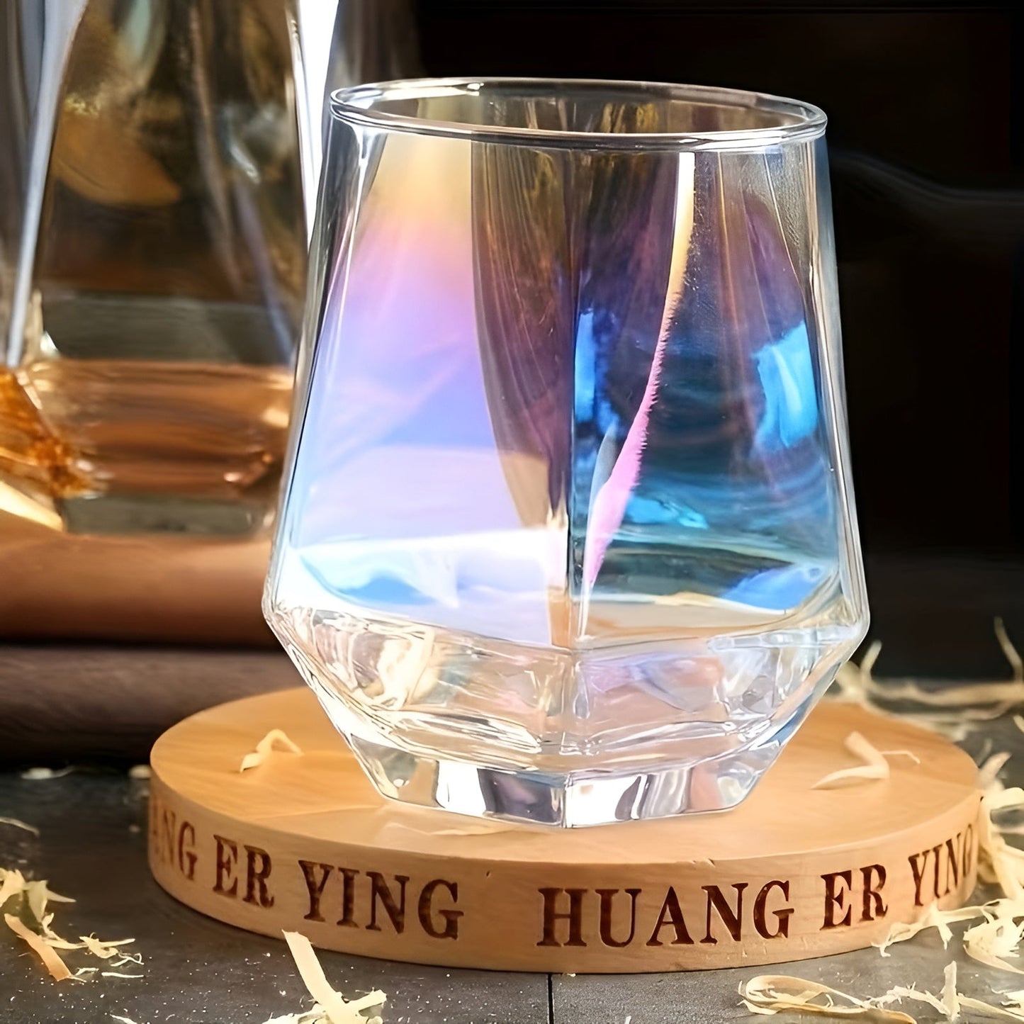 Glass Cup in Transparent Design, 4-Piece Set – Stylish and Decorative Design | 300 ml Glass Cup for Water, Juice, and Tea | Bowlift