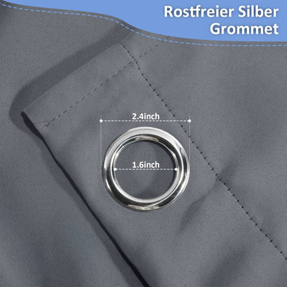 Outdoor Curtain Waterproof with Eyelets | Bowlift