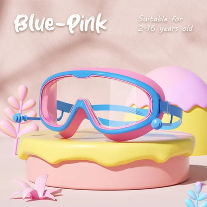 BowLift | HD children's large frame waterproof and anti-fog swimming goggles