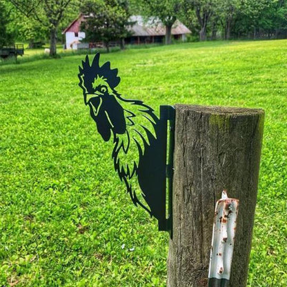 Skanto | Outdoor Garden Peeking Goat Metal Art Indoor Decoration