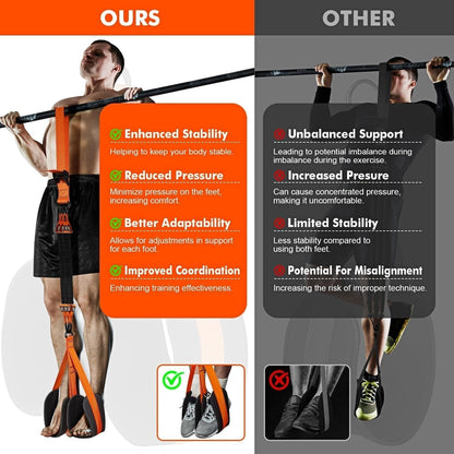 Pull-up assistance band with double foot system | Bowlift