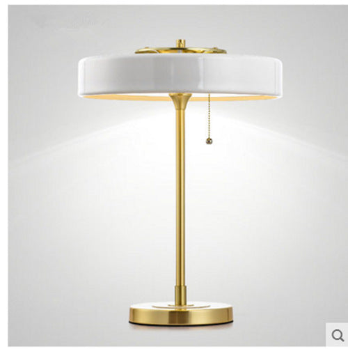 Modern Adjustable Desk Lamp with Gold Accents