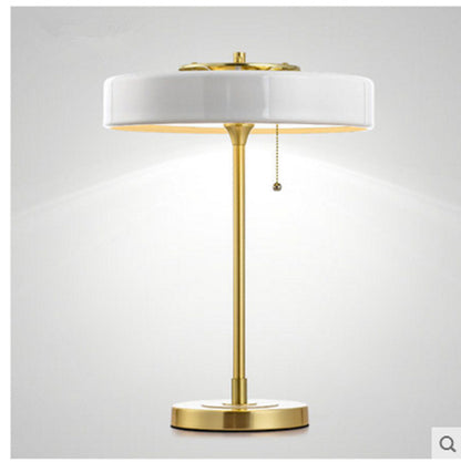Modern Adjustable Desk Lamp with Gold Accents