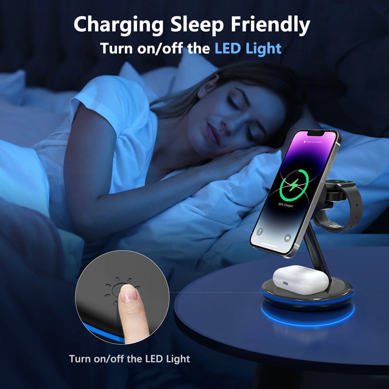Skanto | Foldable Magnetic 3-in-1 Wireless Charger