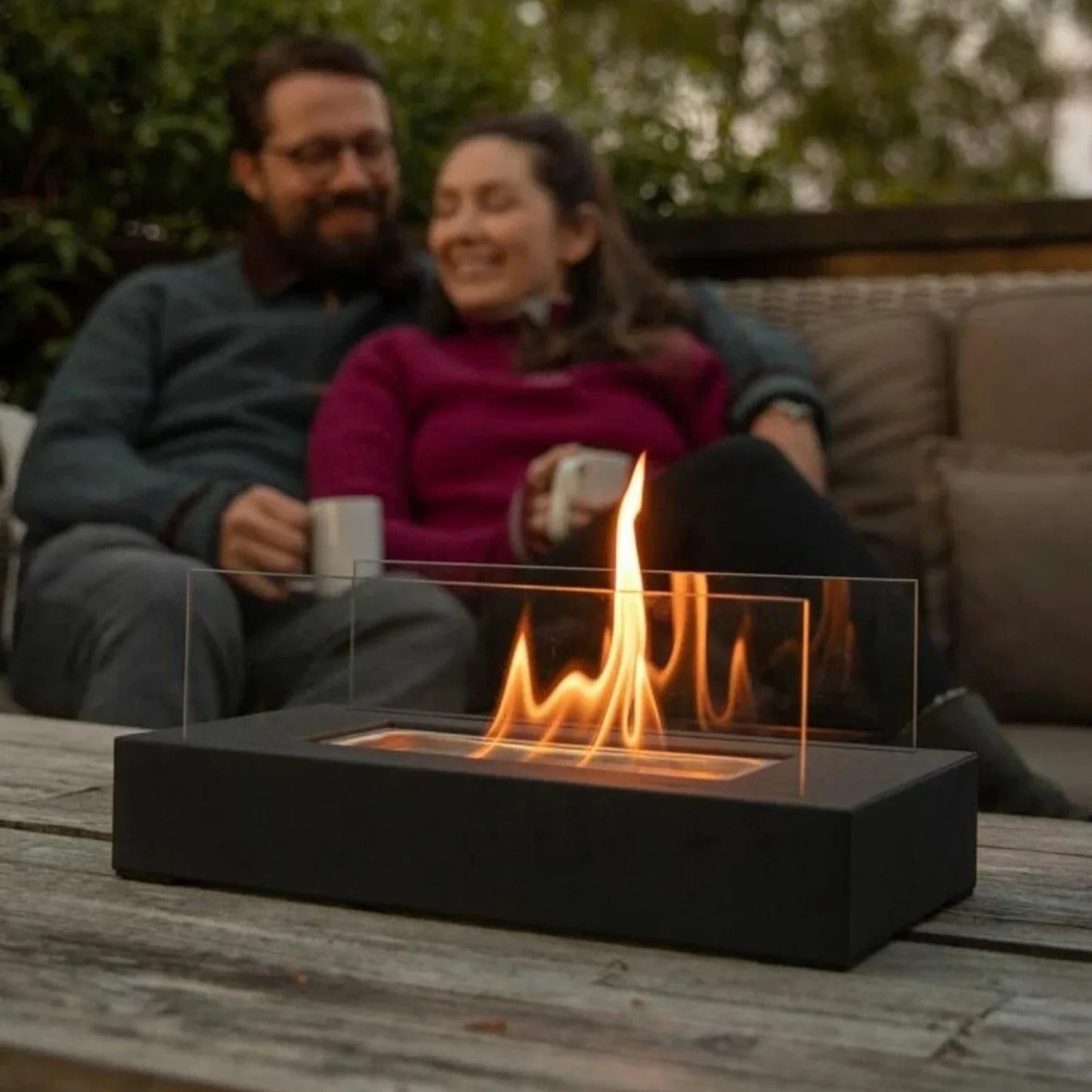 GlowMist Luxury Tabletop Fireplace Bollift