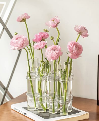 BowLift | Flexible Flower Vases with Hinges | Modern Glass Tube Vase