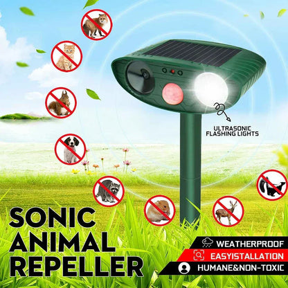 Kalsten | Solar-Powered Ultrasonic Deer Repeller - Effective Deer Deterrent for Gardens & Yards in 48 Hours