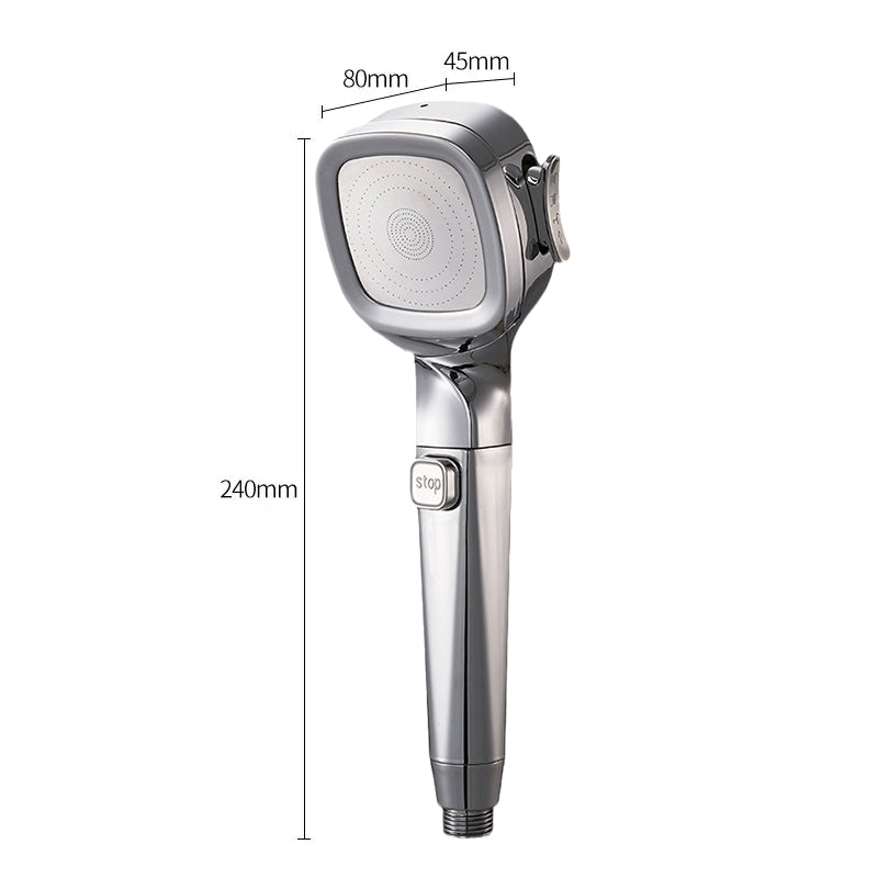 4-mode Handheld Pressurized Shower Head with Pause Switch | Bowlift