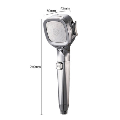 4-mode Handheld Pressurized Shower Head with Pause Switch | Bowlift