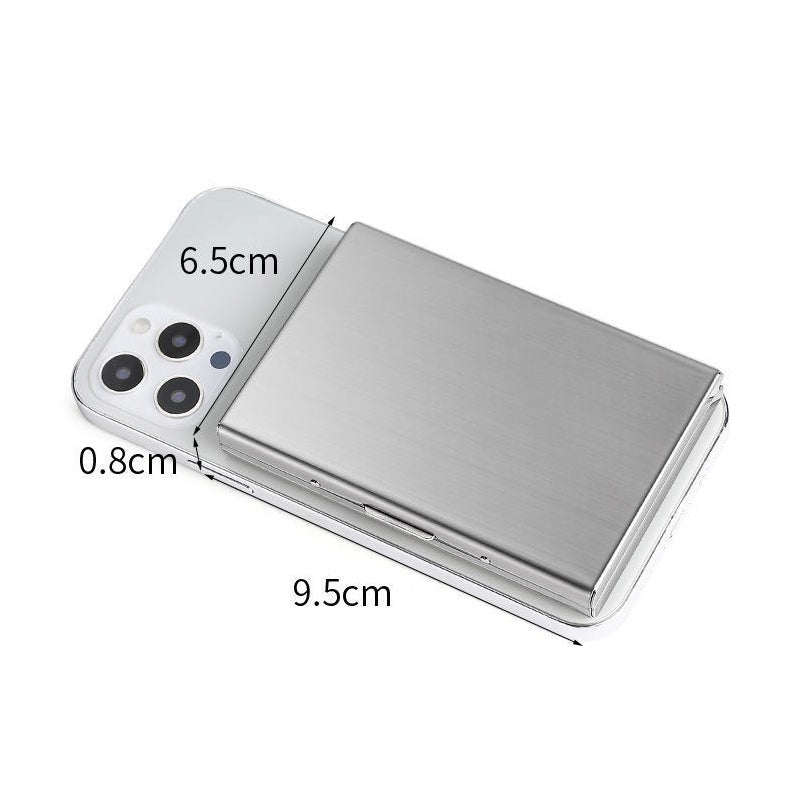 Ultra-thin card case with anti-theft and anti-demagnetization protection