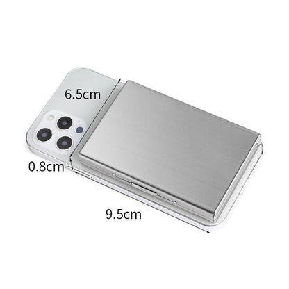 Ultra-thin card case with anti-theft and anti-demagnetization protection