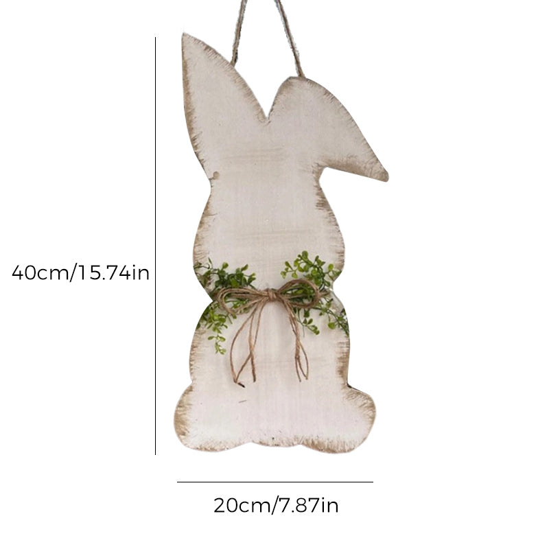 Easter Bunny Wooden Door Hanging Decor | Bowlift