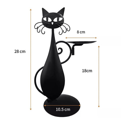 Skanto | Black Cat Candle Holder