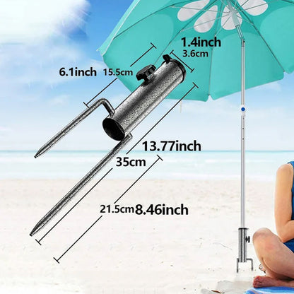 BowLift | Heavy-Duty Adjustable Spiral Ground Anchor Umbrella Holder