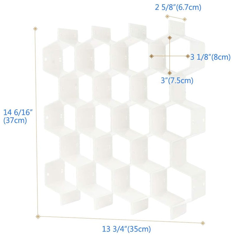 Honeycomb Drawer Divider Organization