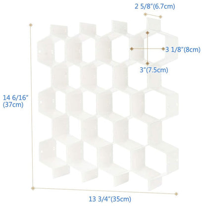 Honeycomb Drawer Divider Organization